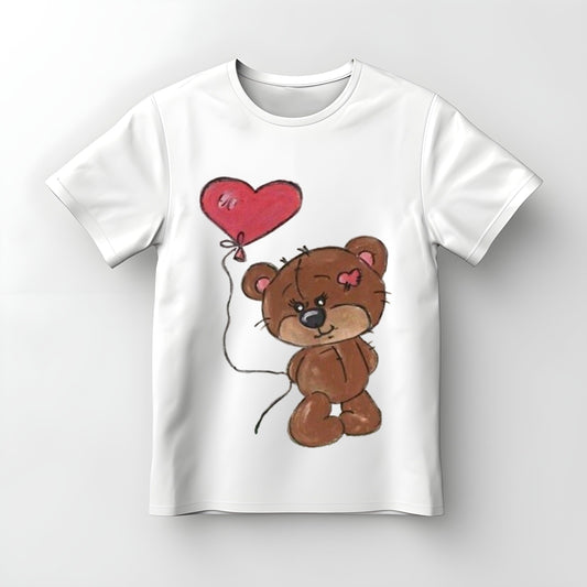 Tricou copii pictat manual Ursulet