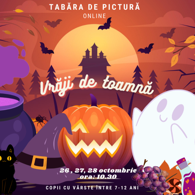 Tabara de pictura- Vraji de toamna (26-27-28 octombrie, ora:10.30)