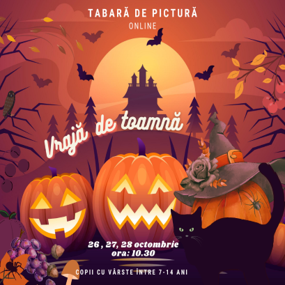 Tabara de pictura- Vraja de toamna (26-27-28 octombrie, ora:10.30)