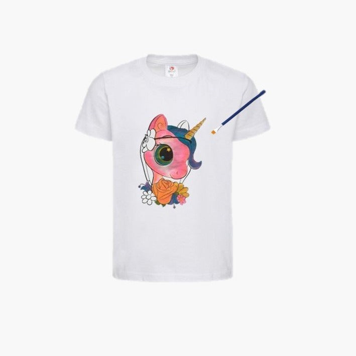 Set personalizare tricou copii Unicorn
